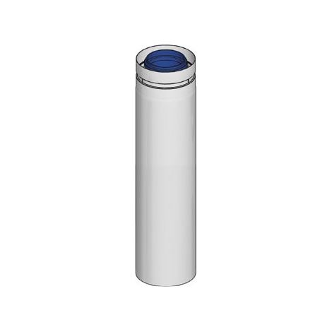 ProGasPP Rohrelem. DW Konz. DW Konz. ø80/125mm, 0,5m, Edelstahl