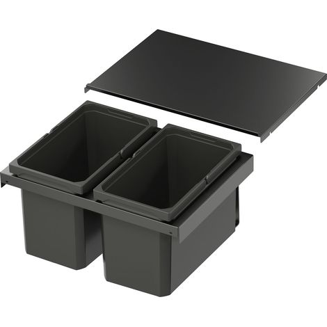Vs Envi Flex XS-256 Abfalltrennsystem KB 600mm Mülltrennsystem 2x16 Liter Lava