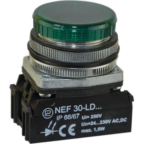 Lampada NEF30LD/24V-230V verde W0-LDU1-NEF30LD Z (1/4)