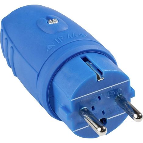 AS Schwabe 62401 clavija eléctrica macho azul IP44