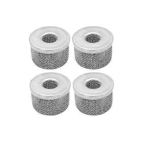 4 Stück 181073 oder 181-073 Pumpeneinlasssieb, Siebfilter 1/2 Zoll NPT-Gewinde Edelstahl mit