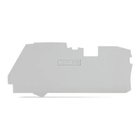 WAGO TOPJOB®S PLAQUE D&039,EXTRÉMITÉ POUR BORNE DE PASSAGE 2116 - 2116-1291
