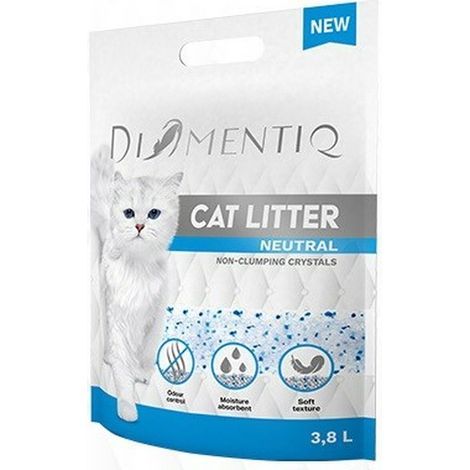 Lettiera per gatti in silicone Diamentiq neutra, 10 pezzi da 3,8 litri