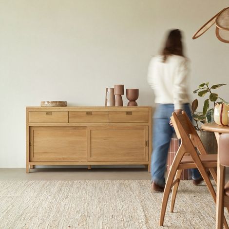 Heidi - Buffet en chêne massif 160cm (1/5)