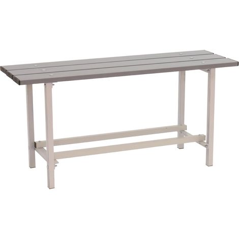 Simonrack Panchina guardaroba in metallo verniciato grigio per esterni