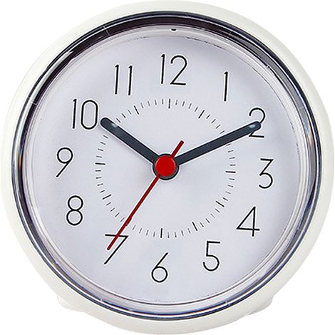 Horloge Salle De Bain - 10 Cm - Étanche - Fixation Par Ventouse - Pour Carrelage Et Miroir - 1 Pièce (1/5)