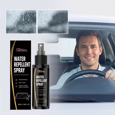 Auto-Imprägnierspray für Windschutzscheibe und Fenster: regendicht, schmutzabweisend, langanhaltender Schutz, wasserabweisend und sorgt für klare Sicht – 50 ml -- DE (1/5)