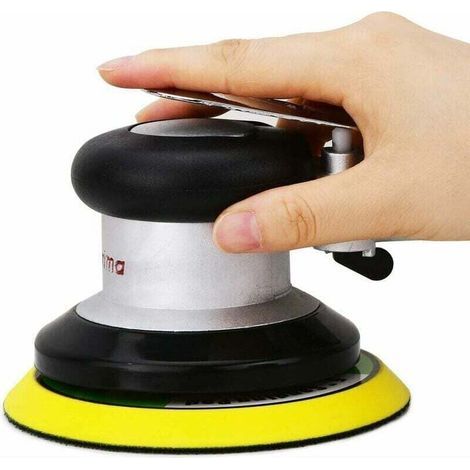 Polisseuse Pneumatique Air comprimé , Professionnel Ponceuse excentrique à air comprimé , polisseuse pneumatique à double action haute performance mini avec , 9500tr/min , (1pcs , 125mm) (1/3)