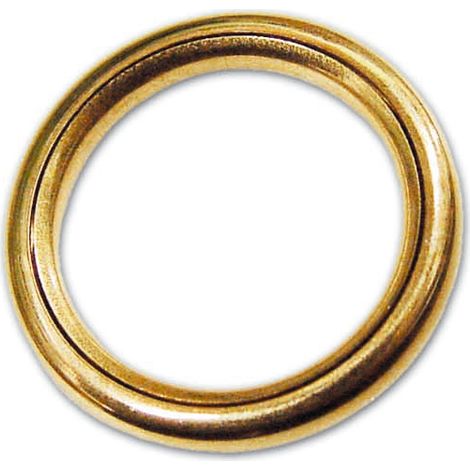 ANELLO TUBOLARE IN OTTONE LUCIDO PER TENDE 41X54 A.101 50 PEZZI