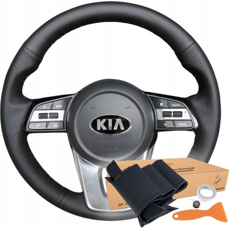 LENKRADABDECKUNG MIT MUSTER FÜR KIA OPTIMA FORTE 2018-2019 (1/5)