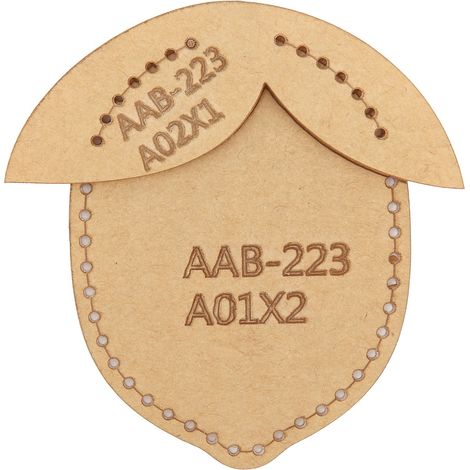 Acryl-Schablone, langlebig, transparent, klar, DIY-Schlüsselanhänger-Schablone für dekorative Anhänger, Bastelarbeiten, Quilten (1/5)