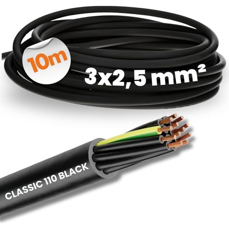 CÂBLE DE TERRE LAPP 1120340 OIL FLEX CLASSIC 110 - NOIR - 10 M - 0,6/1 KV - 3G2,5 MM²