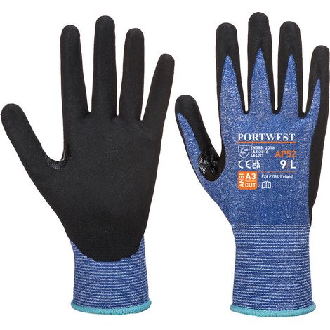 Gant Dexti Cut Ultra Schnittschutz C Farbe: Blau/Schwarz Größe S - Portwest
