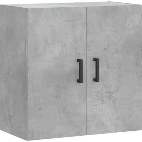 Armario de almacenamiento flotante práctico para pared 60 x 31 x 60 cm fabricado en madera de ingeniería gris hormigón 020048805 (1/5)