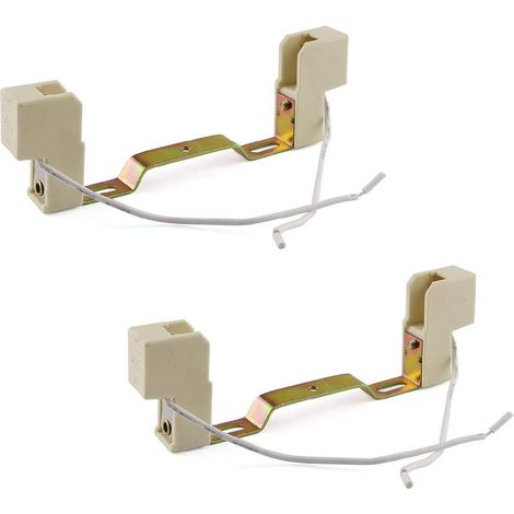 YMYNY 2PCS R7S Ceramics Lamp Base Socket Lamp Holder Conveter Connector For T3 Halogen Light Bulb, 118mm (1/4)