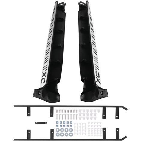 Aluminium Side Step for Volvo XC60 2012-17 Running Board Left Right ABS Black