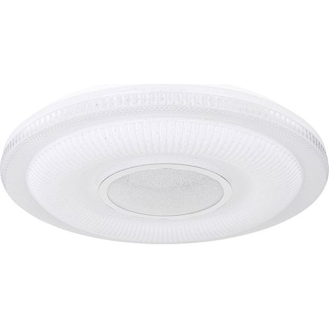 Plafoniera LED smart dimmerabile con telecomando effetto cielo stellato lampada da soggiorno, cristalli, 30W 2300lm bianco caldobianco freddo, DxH 50 x 8,8 cm (1/5)