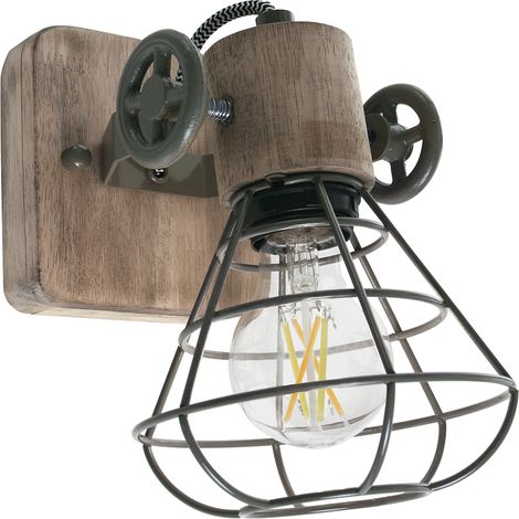 Anne Lighting - spot - Guersey - vert - bois métal - spot en (1/8)