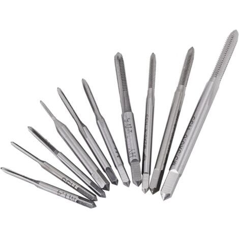 10Pcs Tarauds M1 à M3.5 de Filetage de Main de Machine en Acier à Grande Vitesse Taraudant le Taraudage à Haut Résistant à l'Usure de Vis