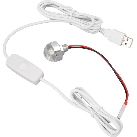 Mini projecteur LED 5V alimenté par USB, à intensité variable, pour vitrine, meuble à bijoux et décoration intérieure (1/5)
