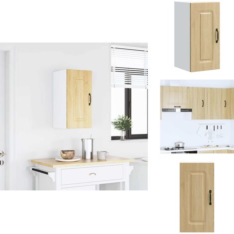 Küchen-Hängeschrank Kalmar Sonoma-Eiche Holzwerkstoff - Küchen-Wandschrank - Küchen-Wandschränke - Wandschrank Küche - Küchenschrank (1/5)