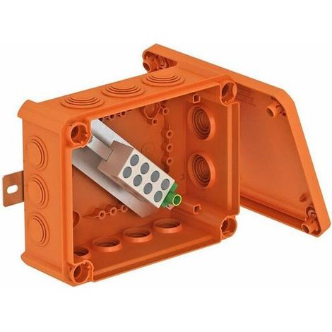 OBO Bettermann Kabelabzweigkasten für Funktionserhalt 190x150x77 Polypropylen pastellorange RAL 2003, 7205742