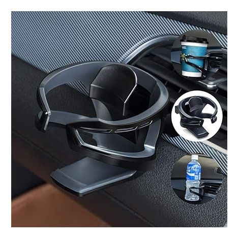 Lntyq Universal-Getränkehalter/Flaschendosenhalter fürs Auto mit verstellbarer Halterung für die Lüftung im Auto – für Wasserbecher, Wasserflasche, Trinkbecher und Getränkedose, Flaschenhalter (1/5)