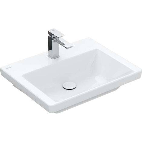 Vasque Villeroy & Boch Subway 3.0, rectangulaire, 1 trou pour (1/3)