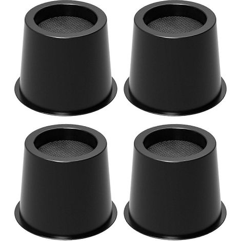 Coussins rehausseurs de cadre de lit de 4 pouces, ensemble de 4/6/9 pièces, support robuste, base antidérapante, compatible avec les canapés, les tables et les chaises, capacité de charge de 1500 lb, (1/5)