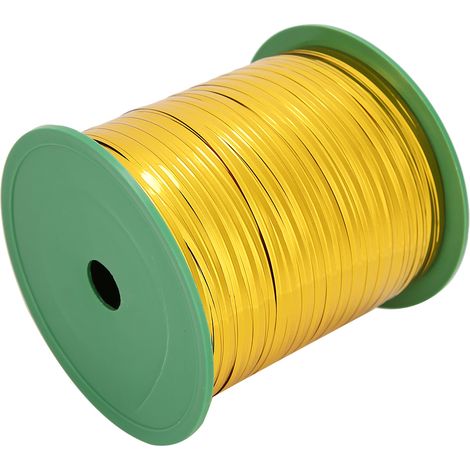 Attache torsadée dorée 400 yards pour sachets de bonbons, emballage pâtisserie, boîte cadeau, fleurs, lien de serrage flexible (1/5)