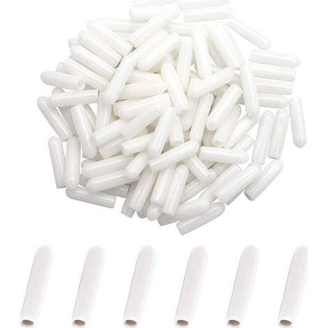 Capuchons pour Lave-Vaisselle Panier[100 Pièces], Capuchon du Lave-Vaisselle, Capuchons pour Panier à Vaisselle, Accessoires Lave-Vaisselle, Antirouille(Blanc) (1/5)