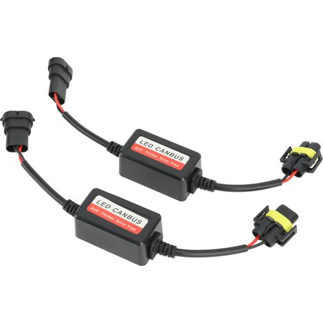2 Stück H8 H9 H11 LED Canbus Decoder 12V fehlerfreier Anti-Flimmer-Decoder für LED-Scheinwerfer und Nebelscheinwerfer (1/5)