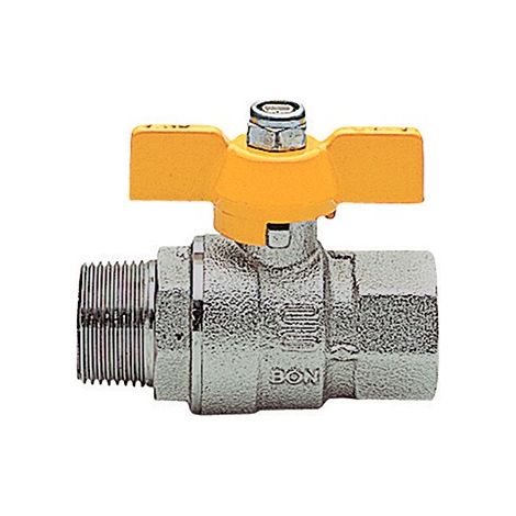 Rubinetto a sfera per gas, mf, con leva in alluminio  Pollici: 3/4" (1/3)