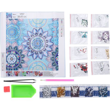 5D Diamond Painting Kit Kaleidoscope Mandala Drawing Art Decor DIY Craft Decorations (1/5)