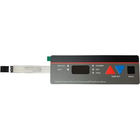 Applicable 1930 Kit d'assemblage de clavier de rechange pour pour chauffage de piscine bas série H, membrane de clavier du panneau de commande (1/5)