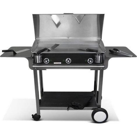 Pack plancha électrique PLANCHAELEC LUX 830 CARBON - CHARIOT RIVOLI (1/4)