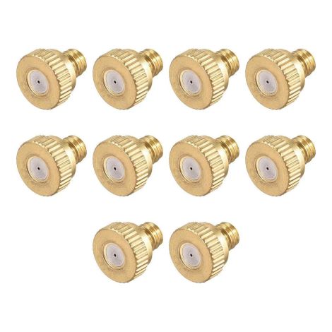 10 pcs0.5mm buse de pulvérisation buse 3/16 Laiton Basse Pression buse de pulvérisation de Refroidissement et humidification buse