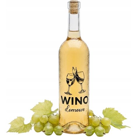 Bouteille de vin incolore de 750 ml avec impression pour la maison (1/5)