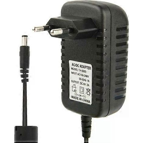 Adaptateur secteur AC/DC - Prise UE 100-240 V, 6 V 2 A, longueur de câble 1,1 m, (1/4)
