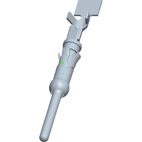 TE Connectivity 66400-3 Rundstecker Einzelkontakt Stiftkontakt Gesamtpolzahl: 1 Serie (Rundsteckverb