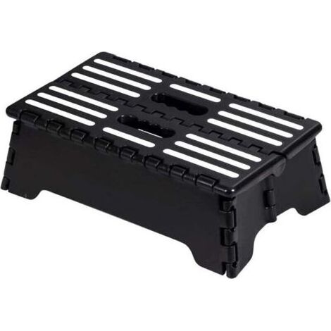 1 Tabouret pliable, Marchepied antidérapant, Plastique robuste, 136 kg, Cuisine Salle de bain Camping (1/4)