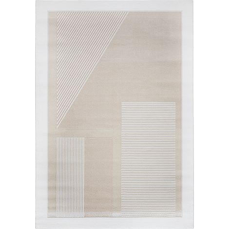 Grande Tappeto dal Design Contemporaneo e Moderno - Beige (290x200 cm) - Terna Beige -