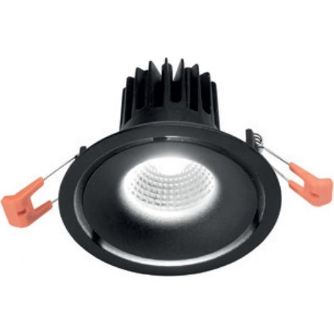 Faretto incasso gea led eden gfa1031n nero lampada soffitto moderna