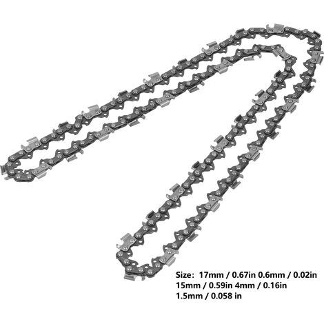 Cadena de repuesto profesional para motosierra de 20 pulgadas, 76 eslabones, paso de 0,325 pulgadas, calibre de 0,058 pulgadas, para madera. (1/5)