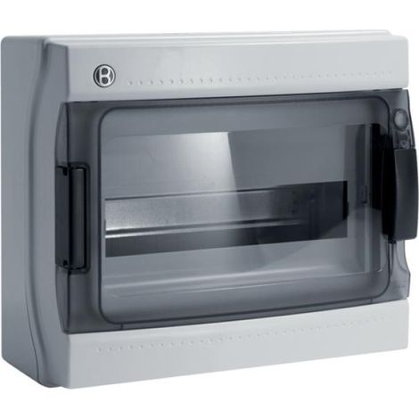 Centralino ip65 12 moduli portella fumè linea pablo grigio bocchiotti b06523