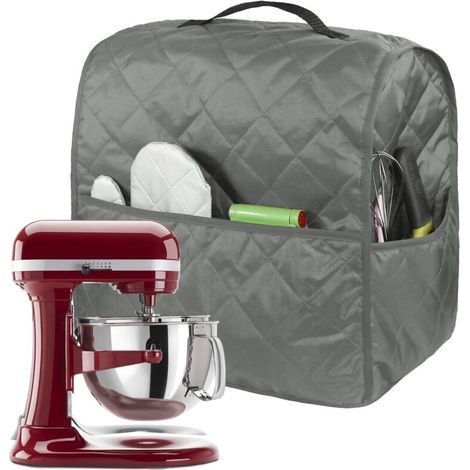Housse de protection anti-poussière pour mixeur pour le garder propre et en sécurité (mixeur non inclus) (gris) (1/5)