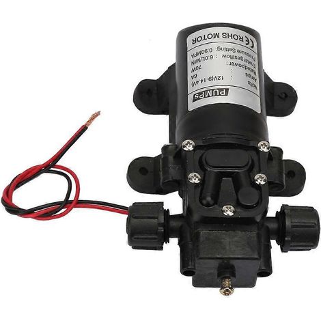 Pompe à membrane haute pression auto-amorçante 12 V 70 W 6 L/min CC avec filetage double face