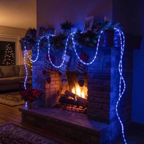 Tubo Luminoso 240 Led 10 mt. con controller effetti blu esterno (1/4)