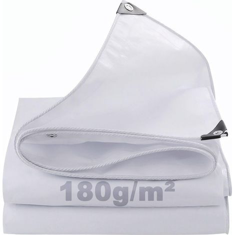 Bâche de Protection Extérieur Renforcée 180g/m² - Bâche Imperméable avec Œillets en Aluminium - Résistante aux UV et Déchirures - pour Jardin Bois Piscine Remorque Voiture et Camping (1/5)