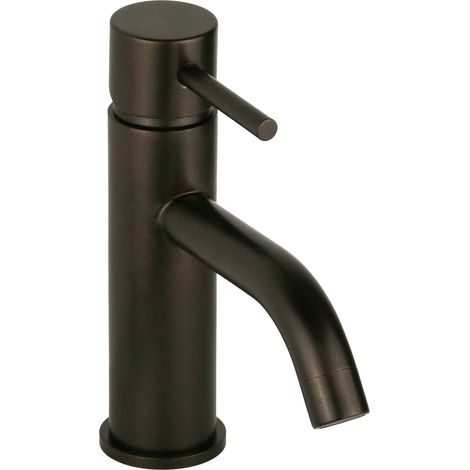 Mezclador de lavabo modelo redondo en color marrón metalizado Pollini Jessy Color MXLAMCMMCA5  Marrón Metalizado